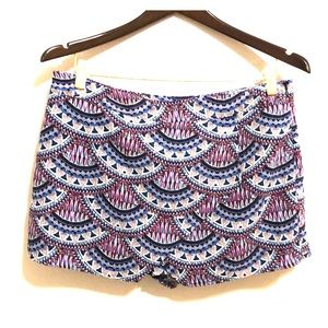 Pink Republic | Boho Print Overlap Skort. L